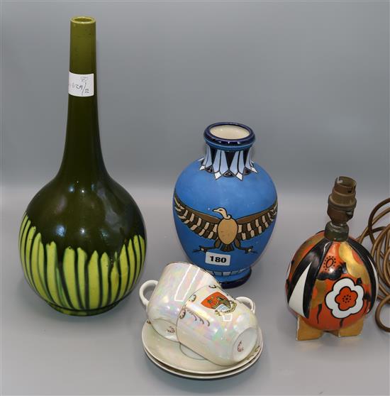 Burmantoft vase, amphora vase etc